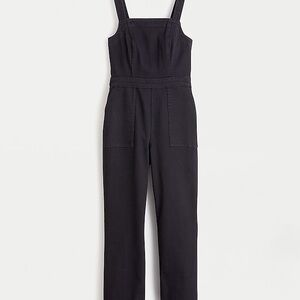 NWOT J. Crew Women's Washed black denim coverall Sz 0